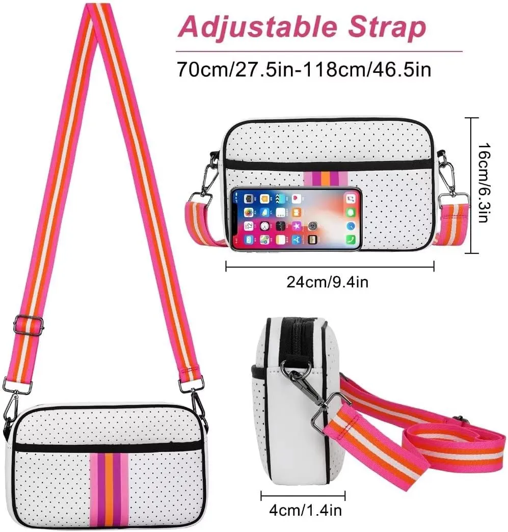Neoprene Bag, Neoprene Crossbody Bag, Crossbody Bags For Women, Messenger Bag Neoprene Tote Bag by NIDOOT…