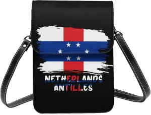 Netherlands Antilles The Dutch Antilles Flag Small Crossbody Bag Is A Shoulder Bag Designed For Women And Girls Cell Phone Crossbody Wallet Purses With Card Slots Adjustable Strap