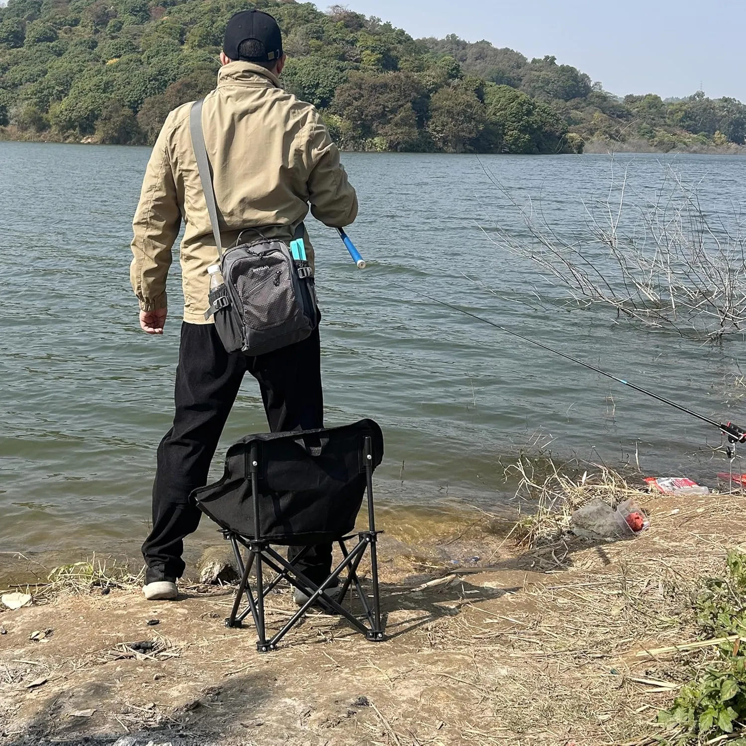 Nylon Crossbody Travel Bag for Women & Men Multi functional outdoor sports shoulder bag for travel、sports、hiking etc