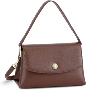 Peacocktion Small Shoulder Bags, Crossbody Purses for Women Vegan Leather Handbag Hobo Purse, 2 Straps