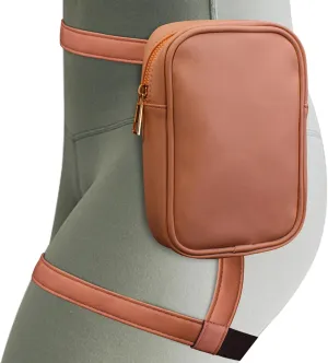 Peicees Womens Drop Leg Bag with Leg Strap Leather Thigh Bag for Motorcycle Costume Accessories Fashion Fanny Bag Belt Pouch