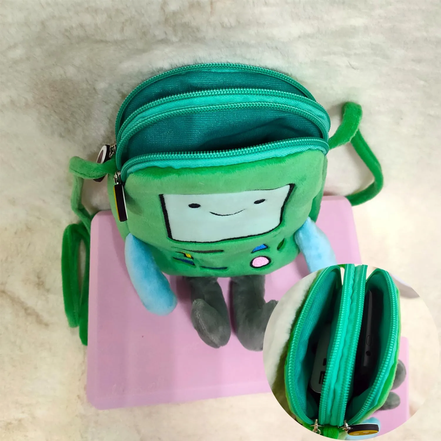 Plush Bag Crossbody Bag 8 Inches