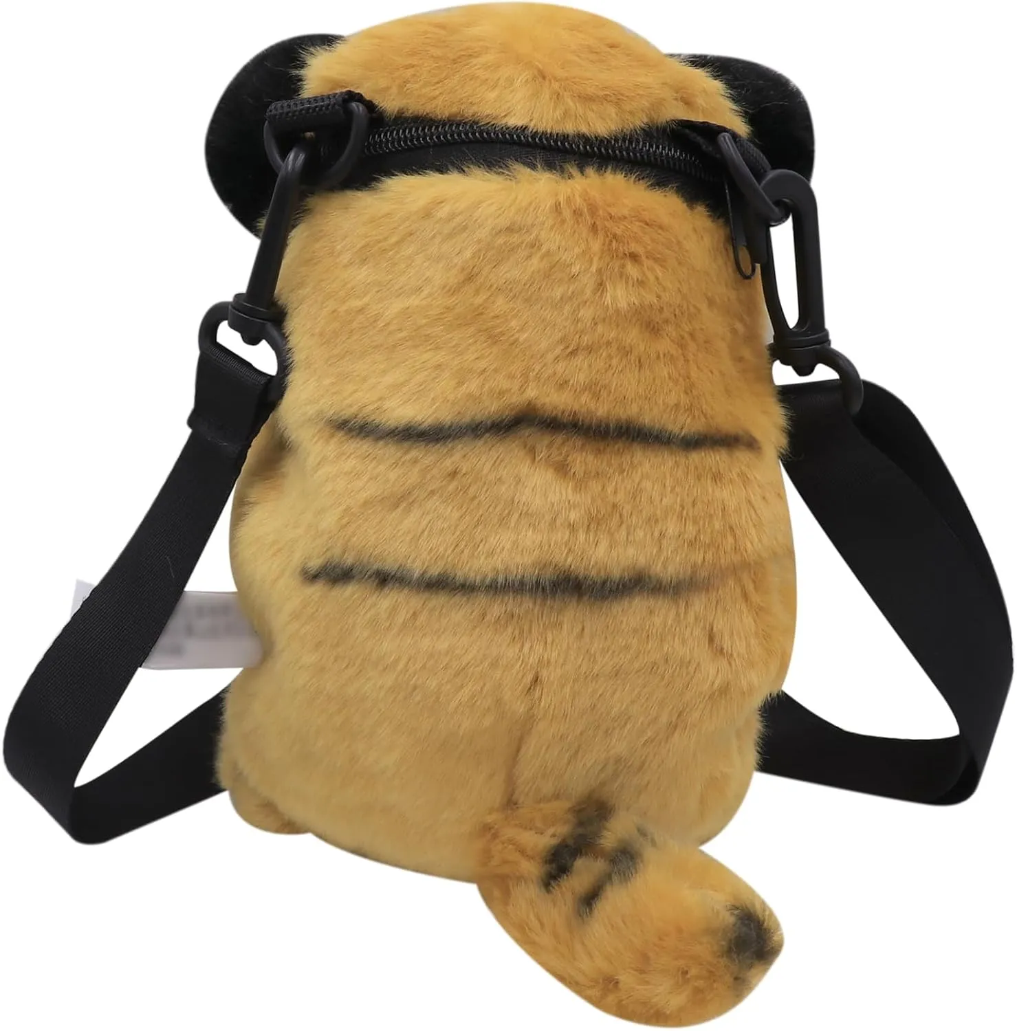 Plush Tiger Panda Crossbody Purse for Women Girls Small Fluffy Animal Shoulder Plush Tiger Panda Doll Cute Purse