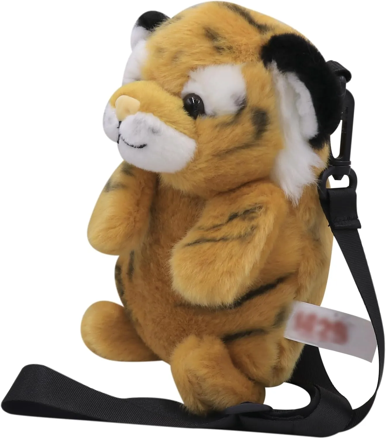Plush Tiger Panda Crossbody Purse for Women Girls Small Fluffy Animal Shoulder Plush Tiger Panda Doll Cute Purse