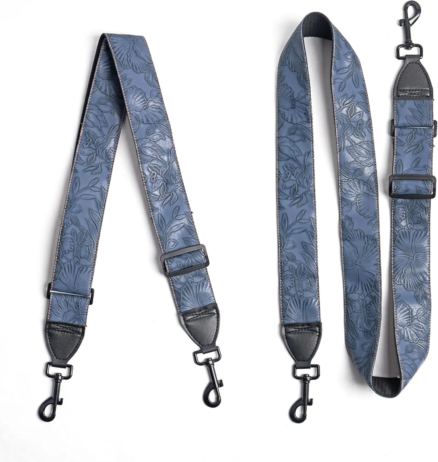 QIELIZI Banjo Strap Purse Strap Crossbody Guitar Strap For Shoulder Handbag With Gunmetal Hardware