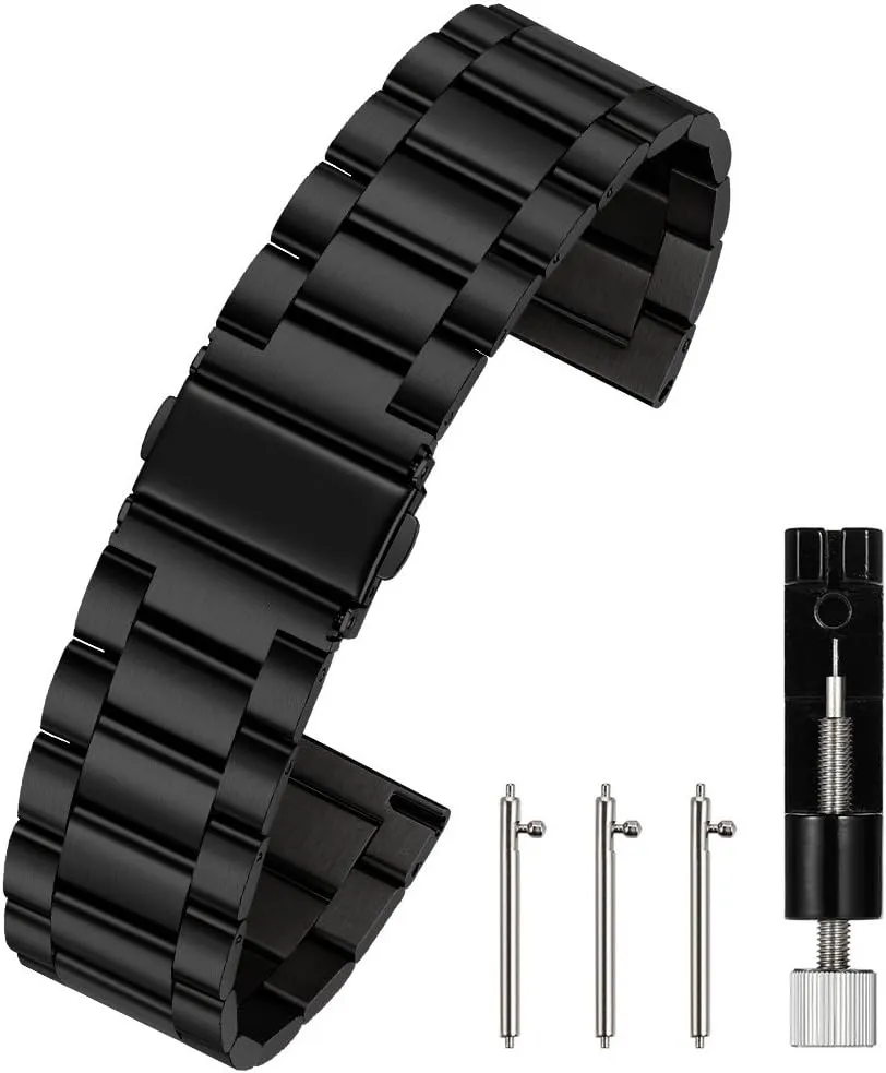 Quick Release Watch Strap,16mm 18mm 20mm 22mm 24mm Premium Solid Stainless Steel Watch Band Replacement