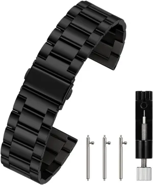 Quick Release Watch Strap,16mm 18mm 20mm 22mm 24mm Premium Solid Stainless Steel Watch Band Replacement