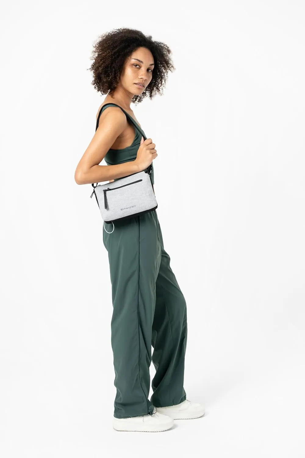Sherpani Mei, Anti Theft Crossbody Purse, Lightweight Cross Body Bag, Fashion Trio Bag for Women with Metal Hardware