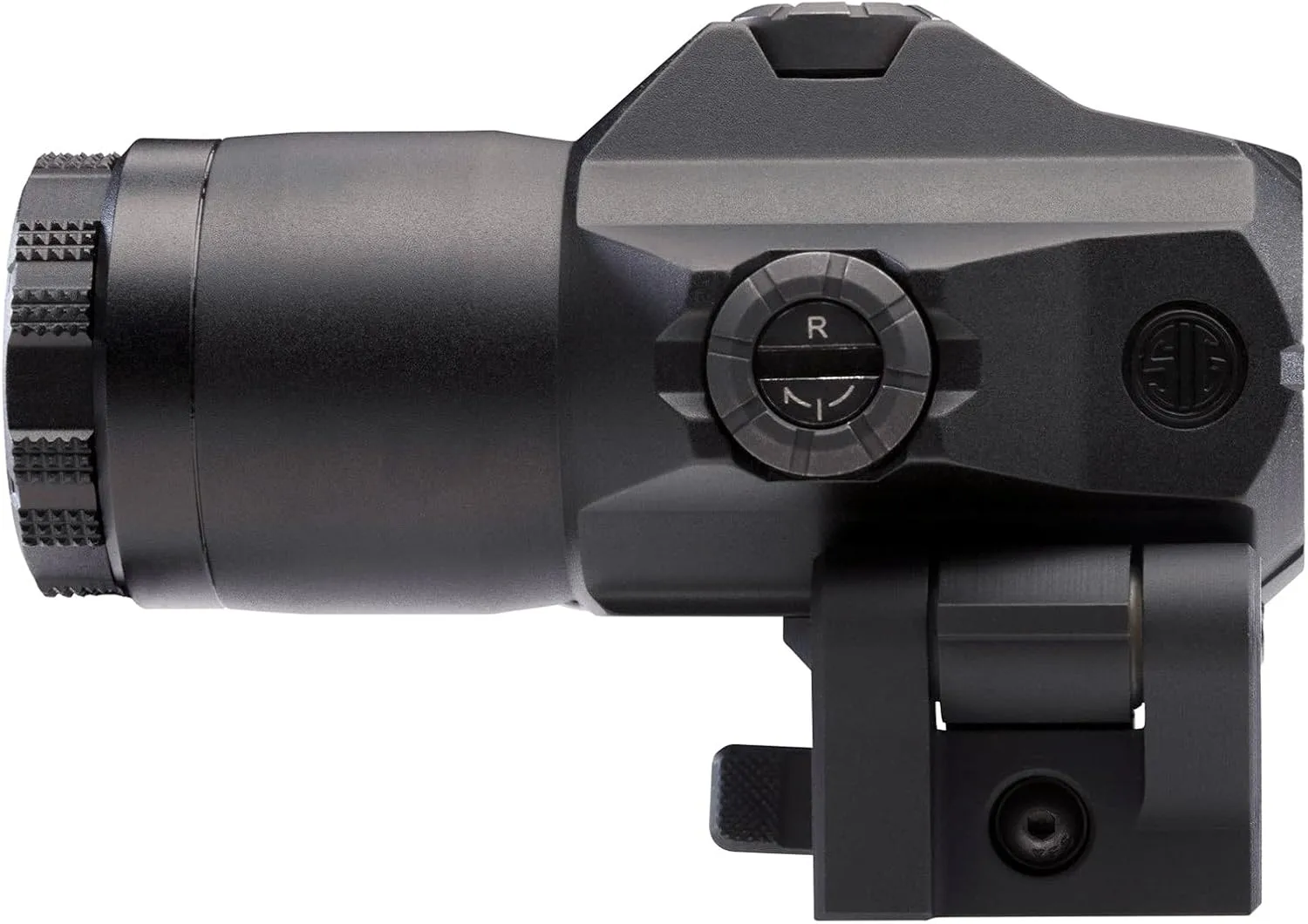 SIG SAUER JULIET4 4X Magnifier | Durable Compact Waterproof Adjustable Quick Release PowerCam / M1913 Picatinny Red Dot Sight Magnifier
