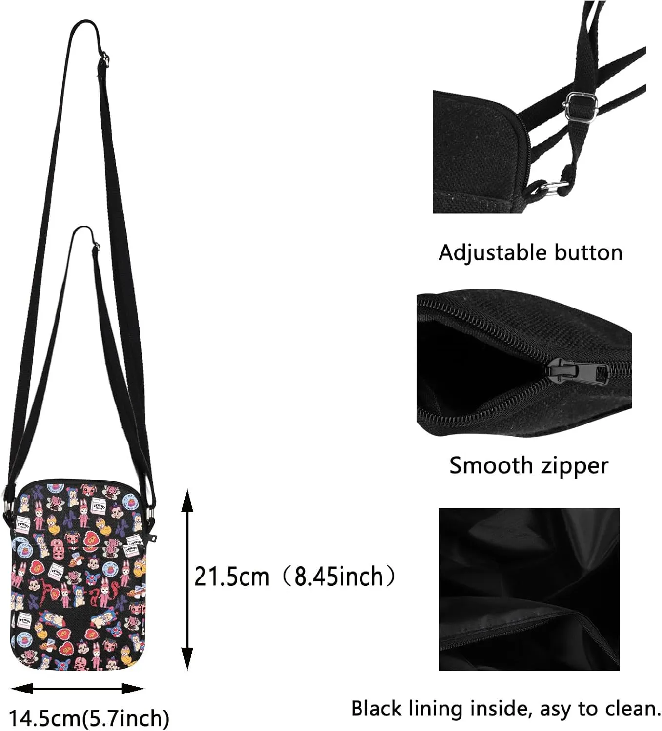 Singer Crossbody Bag America Singer Merch Music Lover Fans Gifts Fashion Album Inspired Gift Singer Album Crossbody Bag