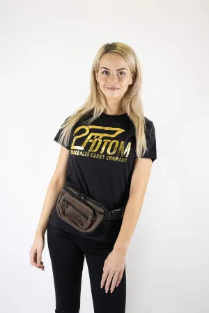 SMALL - Concealed Carry Fanny Pack RUGGED ULTRA-SOFT SUEDE LEATHER-Brown