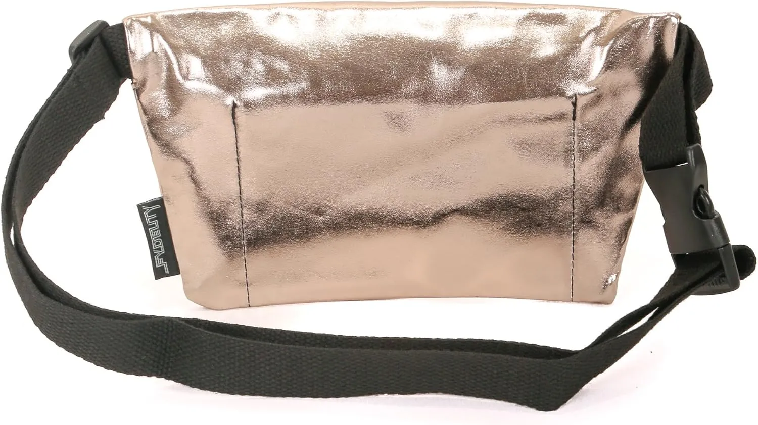 Small Fanny Packs for Women – 80s/90s Slim Bum Bag – Unisex Crossbody Waist Belt Bag for Travel, Festivals, Sports & Daily Use – Waist Belt Bag for Women | Metallic Rose Gold