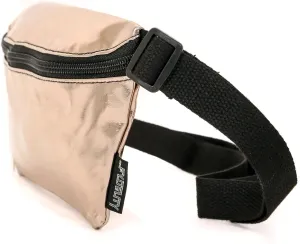 Small Fanny Packs for Women – 80s/90s Slim Bum Bag – Unisex Crossbody Waist Belt Bag for Travel, Festivals, Sports & Daily Use – Waist Belt Bag for Women | Metallic Rose Gold