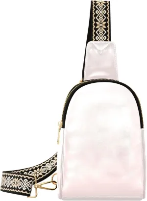Small Sling Bag for Women Misty Rose Crossbody Fanny Packs for Travel, Casual 20818-1