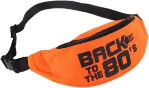 Smile Fish Neon Retro 80s Fanny Pack Waist Bag Festival Theme Party Vintage 80s Party Women/Men Orange