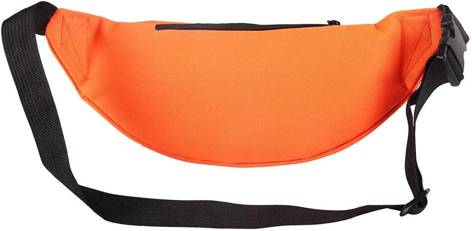 Smile Fish Neon Retro 80s Fanny Pack Waist Bag Festival Theme Party Vintage 80s Party Women/Men Orange