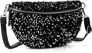 Sparkly Sequin Fanny Packs Glitter Waist Packs with Adjustable Strap for Women Girls Unisex