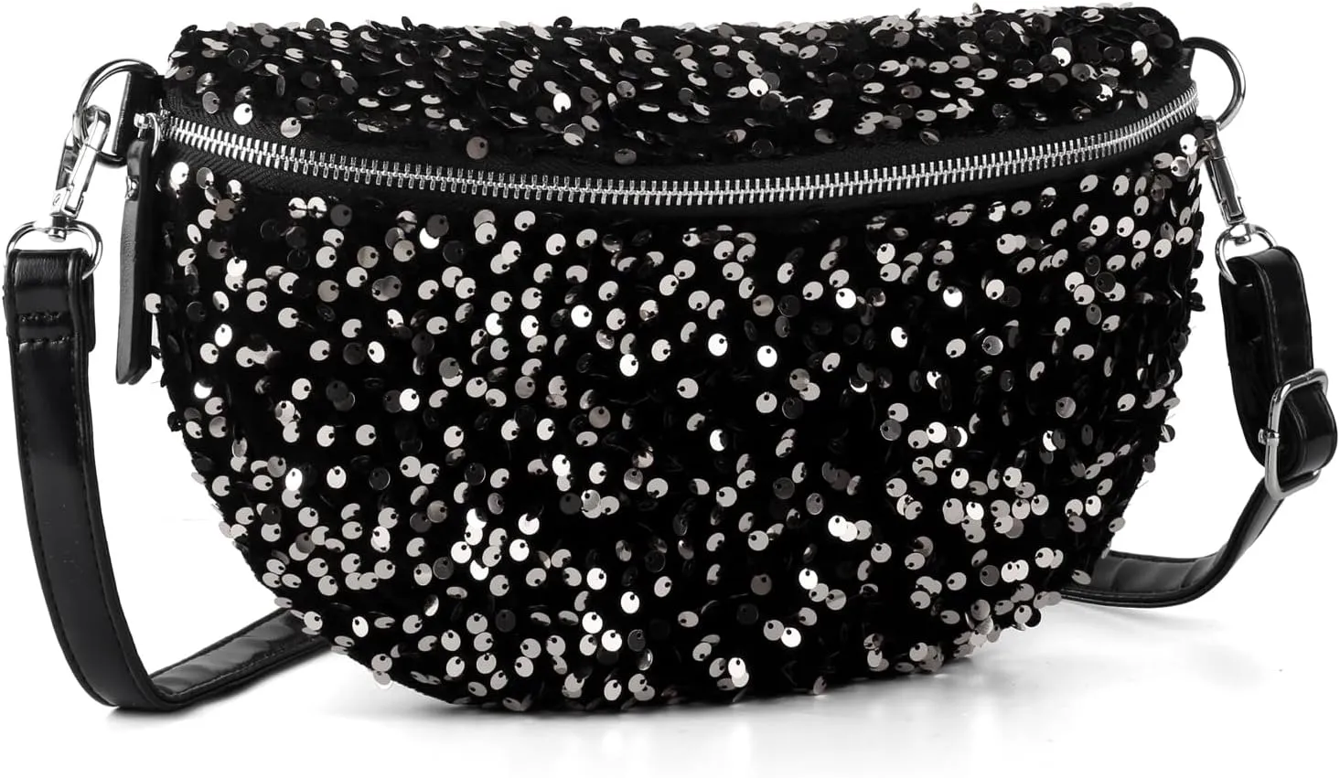 Sparkly Sequin Fanny Packs Glitter Waist Packs with Adjustable Strap for Women Girls Unisex