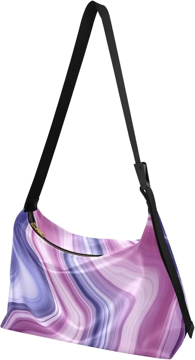 Stars in the Sky with Tree Shoulder Bag Leather, Leather Crossbody Shoulder Bag, Large Crossbody Bags Large Size