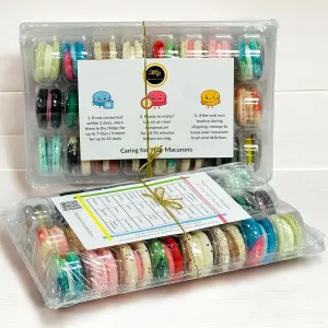 Surprise me 24 Pack | Assorted Gluten Free French Macaron | Flavor Guide Included