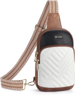 Telena Large Sling Bag Crossbody Bags for Women Fanny Packs Cross Body with Adjustable Strap