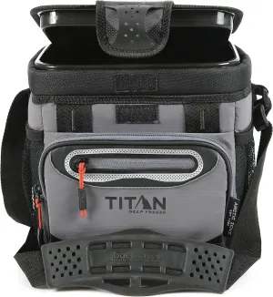 Titan Deep Freeze Coolers - Zipperless Hardbody Cooler - Deep Freeze Insulation, HardBody Liner, and SmartShelf