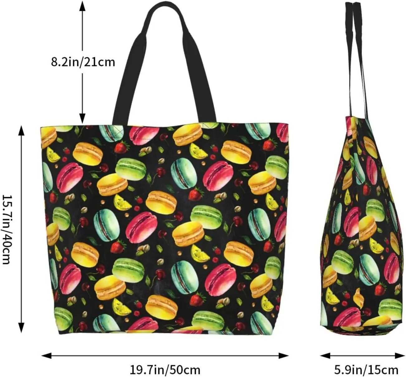 Tote Shoulder Bag Large Durable Handbag Lightweight Stylish for Daily Use-19.7x15.7x5.9 Inch