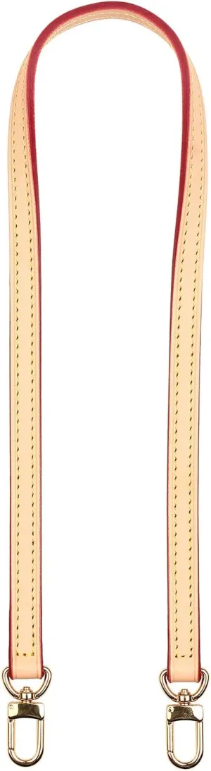 Vachetta Leather Strap Replacement Handbag Shoulder Purse Strap for Speedy Bags(Width:0.43in,Length:23.6in,Double Buckles)
