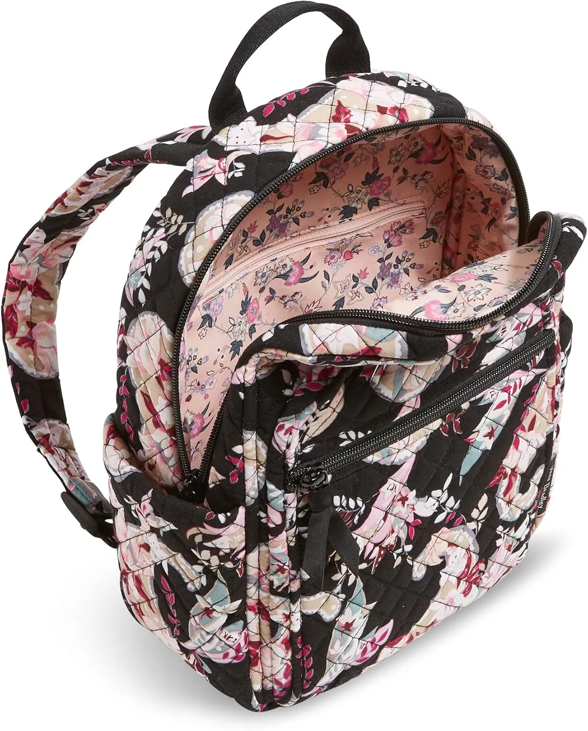 Vera Bradley Women's Cotton Small Backpack, Botanical Paisley, One Size