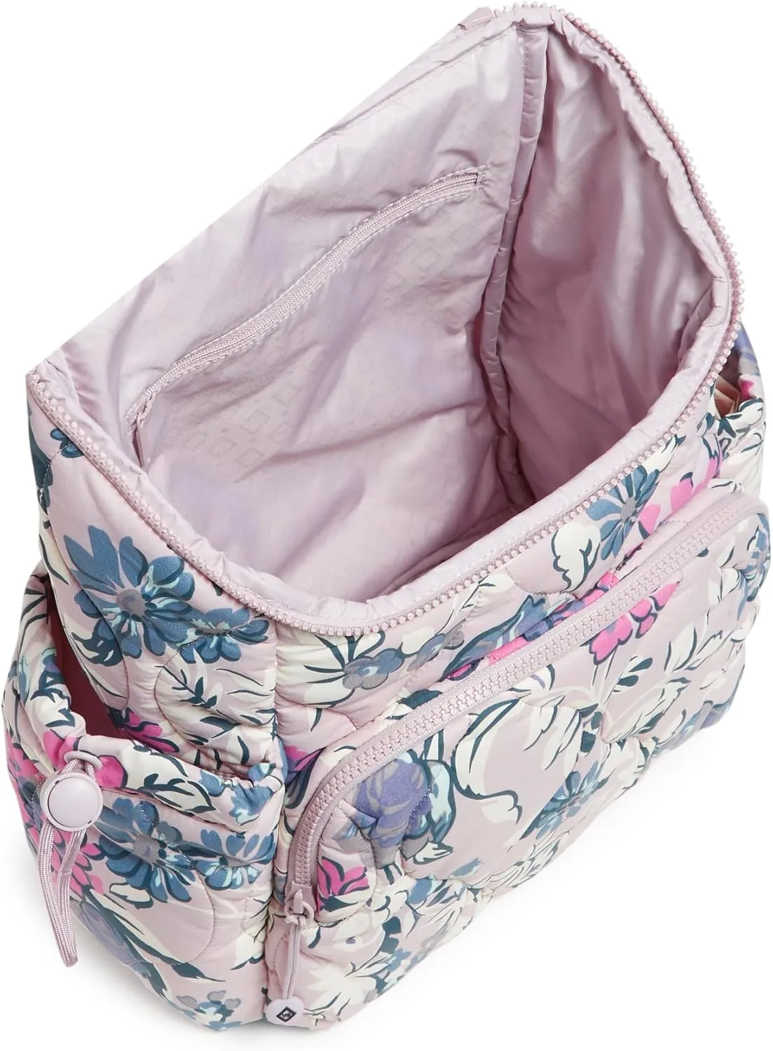 Vera Bradley Women's Featherweight Backpack Bookbag, Fresh-Cut Floral Lavender, One Size