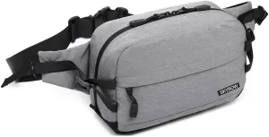 Waist Pack Bag Large Fanny Pack for Men&Women Waterproof Outdoor Casual Hip Bag Bum Bag work Traveling Hiking Cycling (GREY)