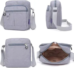 Waterproof Nylon Small Womens Crossbody Bag Purse with Adjustable Shoulder Strap Mulit-Pockets