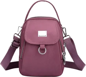 Waterproof Women Crossbody Bag Nylon Messenger Bags Simple Purse for Work, Multi-pocket Storage Shoulder Handbag