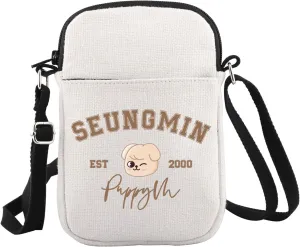 WCGXKO Korean Pop Gift Korean Group Merch Boys Group Est 1999 Dwaekki Crossbody Bag for Pop Music Lover