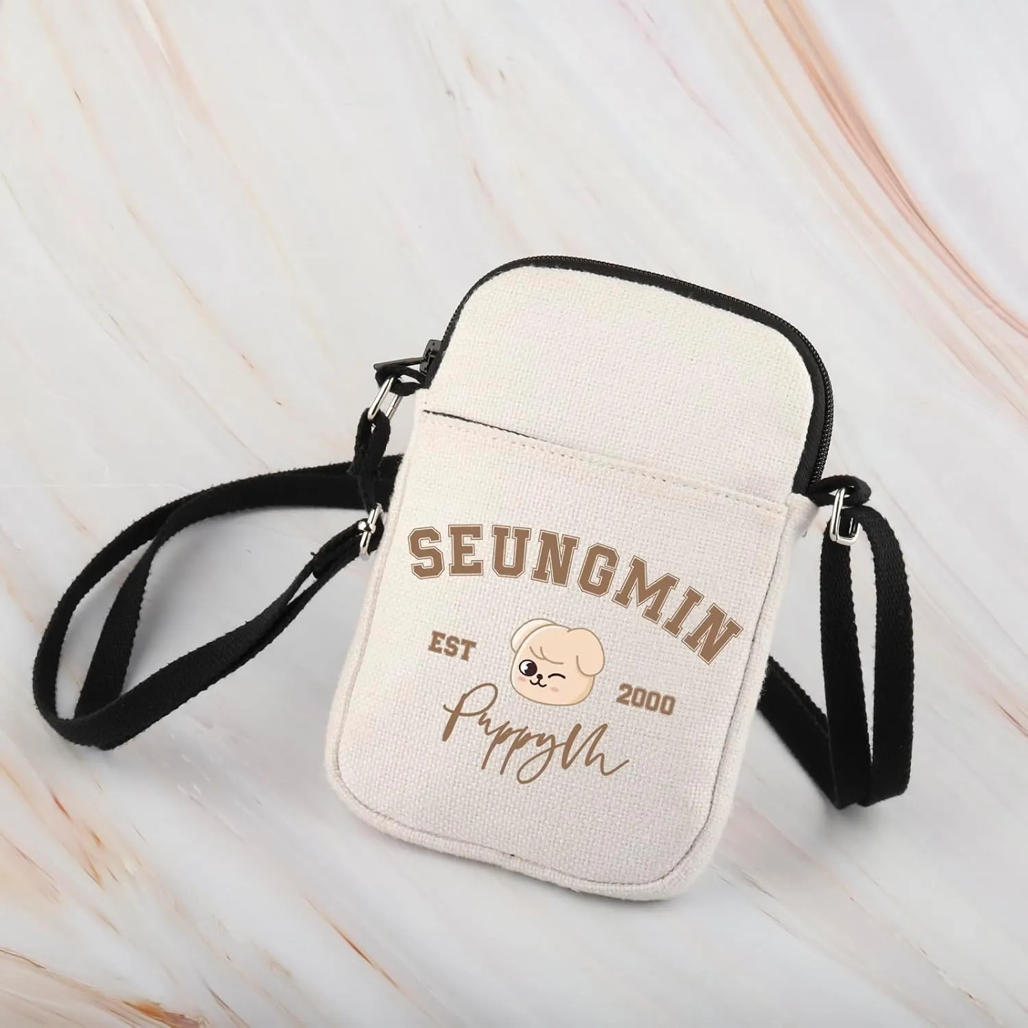 WCGXKO Korean Pop Gift Korean Group Merch Boys Group Est 1999 Dwaekki Crossbody Bag for Pop Music Lover