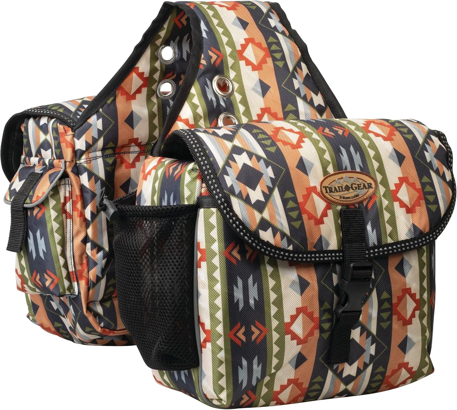 Weaver Leather Trail Gear Saddle Bag Trek West Pattern