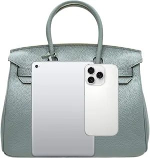 Women's Genuine Leather Tote Bag - Large Multi-Functional Handbag, Convertible Crossbody Shoulder Purse for Work Travel