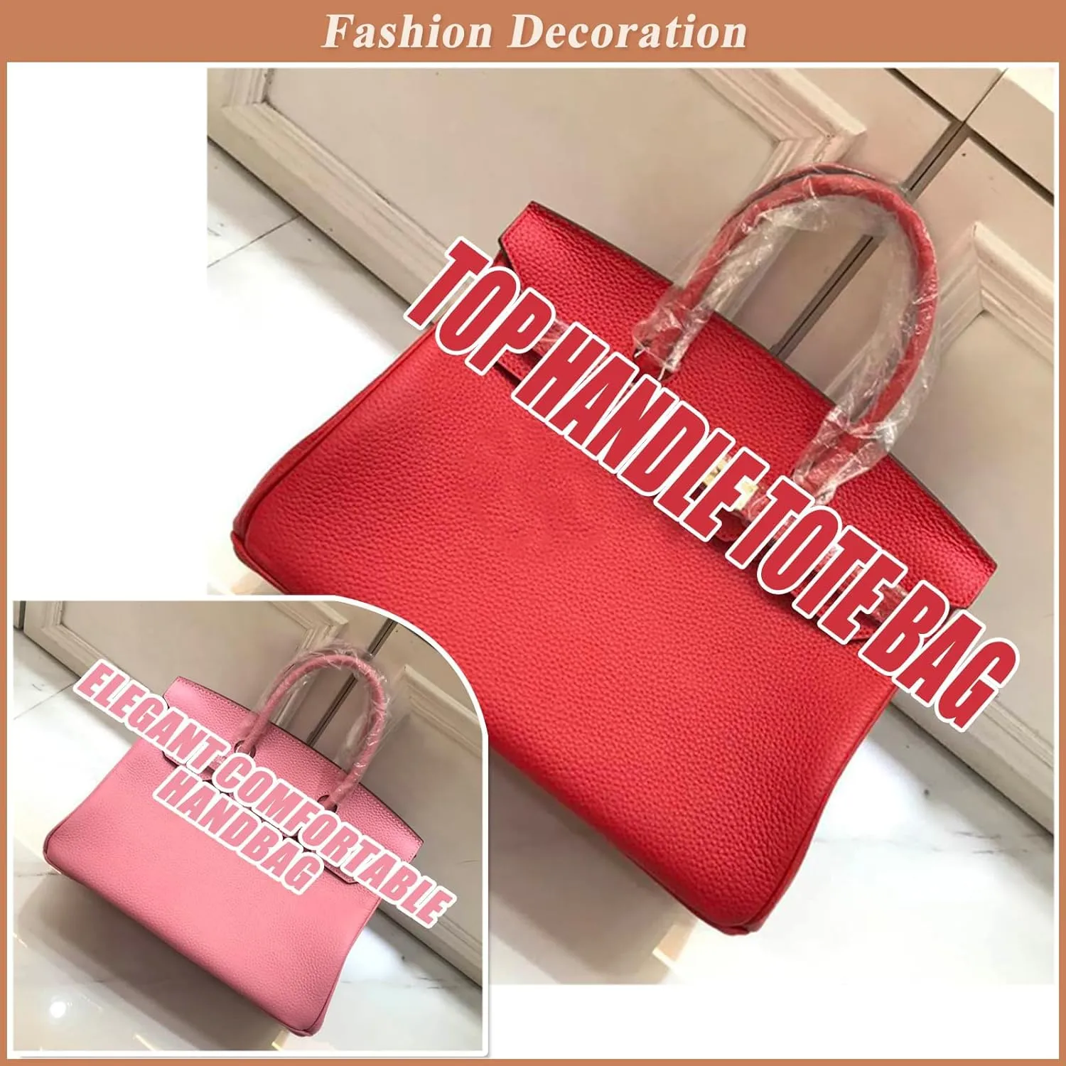 Women's Genuine Leather Tote Bag - Large Multi-Functional Handbag, Convertible Crossbody Shoulder Purse for Work Travel
