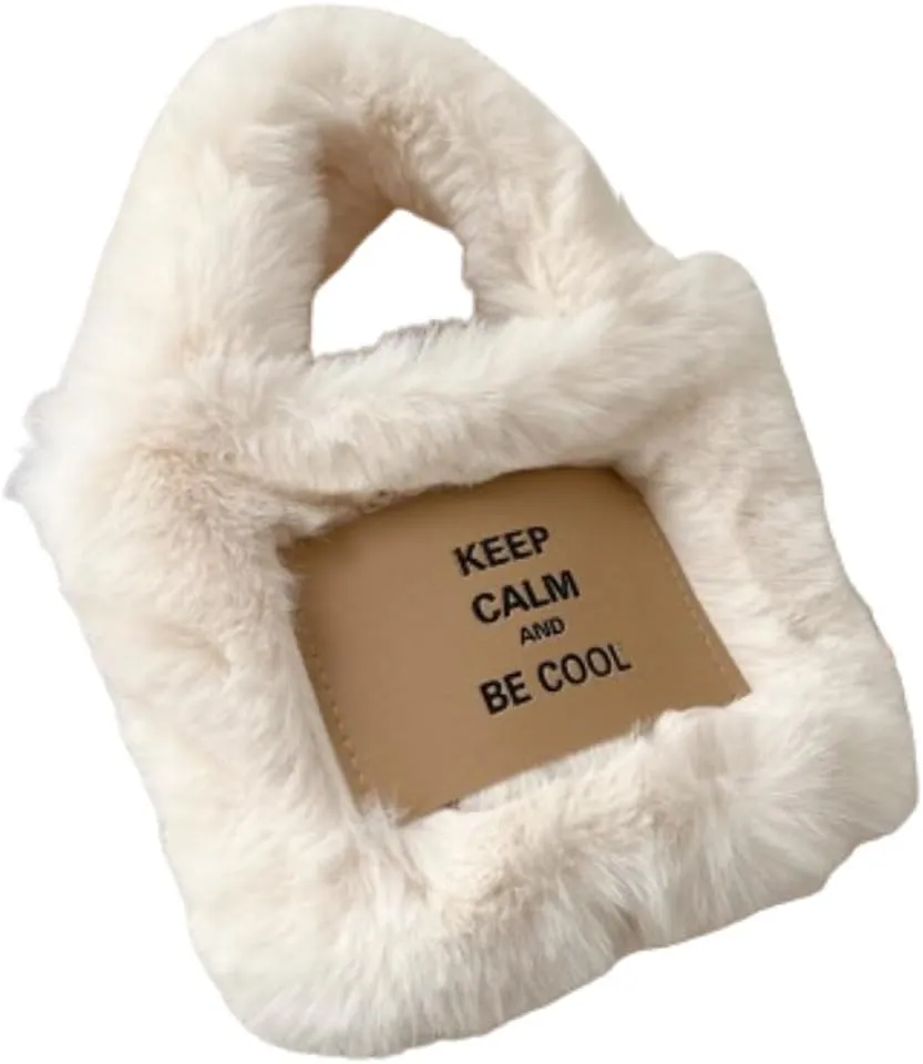 Women's Plush Handbag, Cute Fluffy Small Crossbody Bag