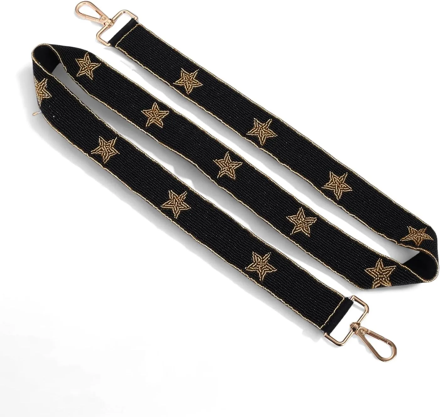 ZOLEAROPY Game Day Beaded Purse Strap Stadium Football University College Star Bag Strap Accessory Game Day Clear Crossbody
